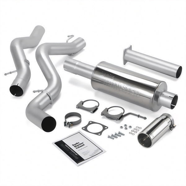 Banks Power 06-07 Chevy 6.6L ECLB Monster Exhaust System - SS Single Exhaust w/ Chrome Tip