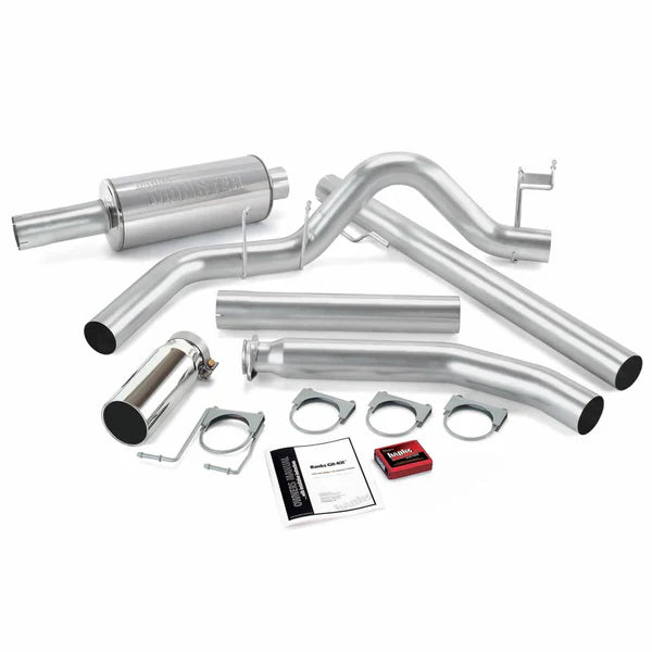 Banks Power 01 Dodge 5.9L Ext Cab Git-Kit - SS Single Exhaust w/ Chrome Tip