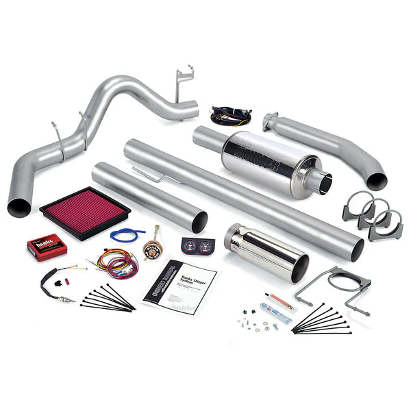 Banks Power 98 Dodge 5.9L Ext Cab Stinger System - SS Single Exhaust w/ Chrome Tip