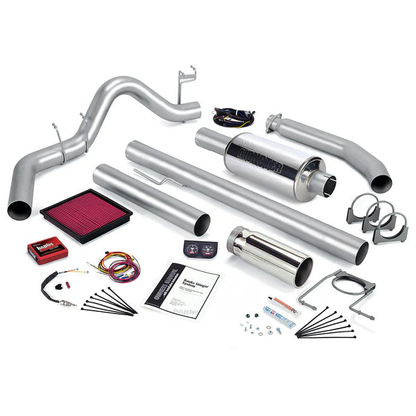 Banks Power 01 Dodge 5.9L 235Hp Ext Cab Stinger System - SS Single Exhaust w/ Chrome Tip