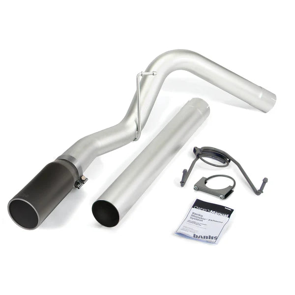 Banks Power 07-12 Dodge 6.7L SCLB-Mega Cab-SB Monster Exhaust Sys - SS Single Exhaust w/ Black Tip