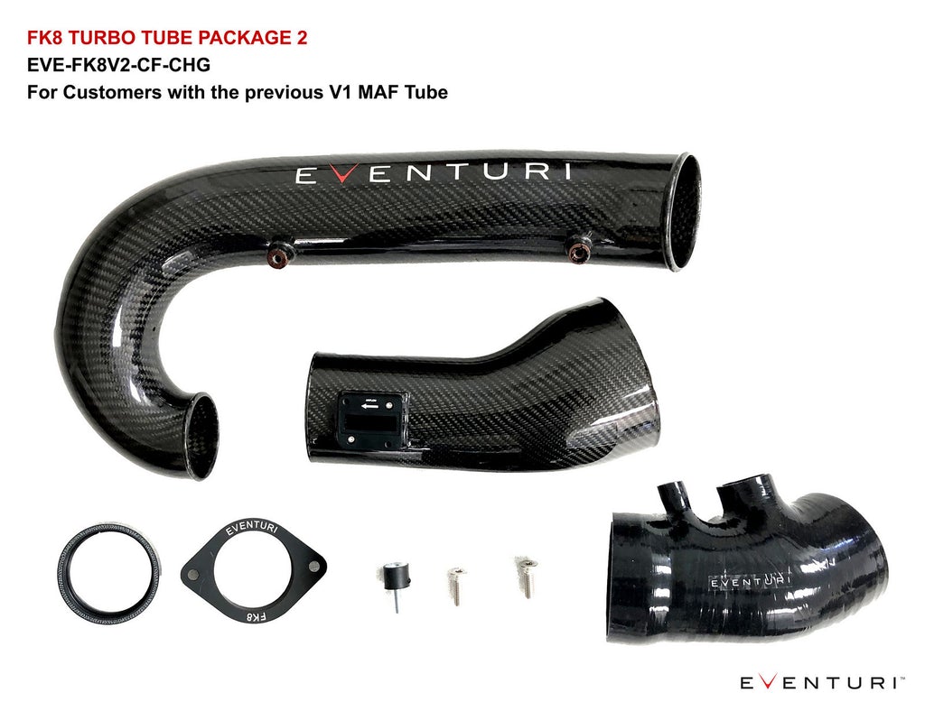 Eventuri FK8 Civic Type-R Carbon Charge Pipe + V2 MAF