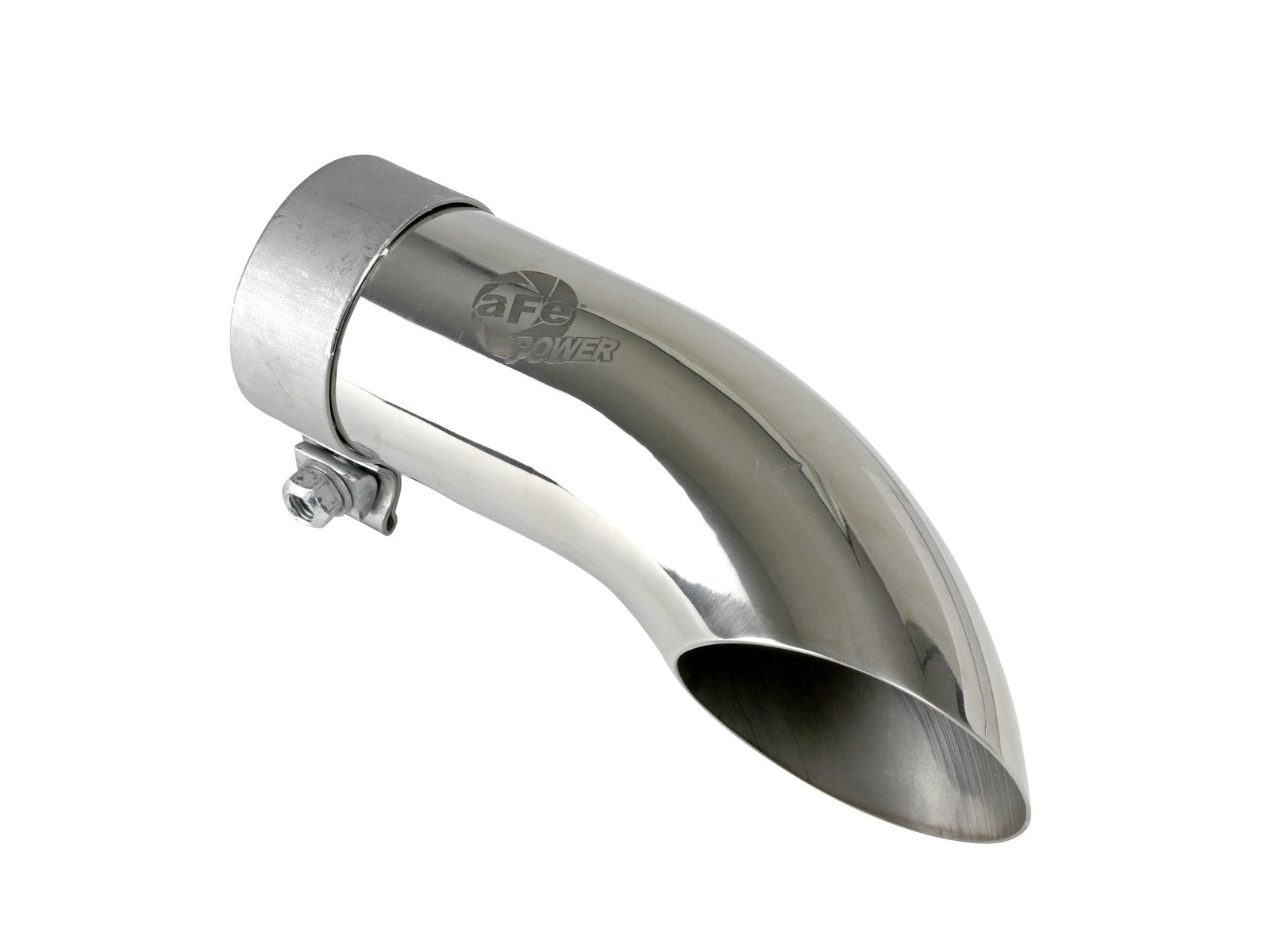 MACH Force-Xp 304 Stainless Steel Clamp-on Exhaust Tip Polished 2-1/2 IN Inlet x 2-1/2 IN Outlet X 9 IN L