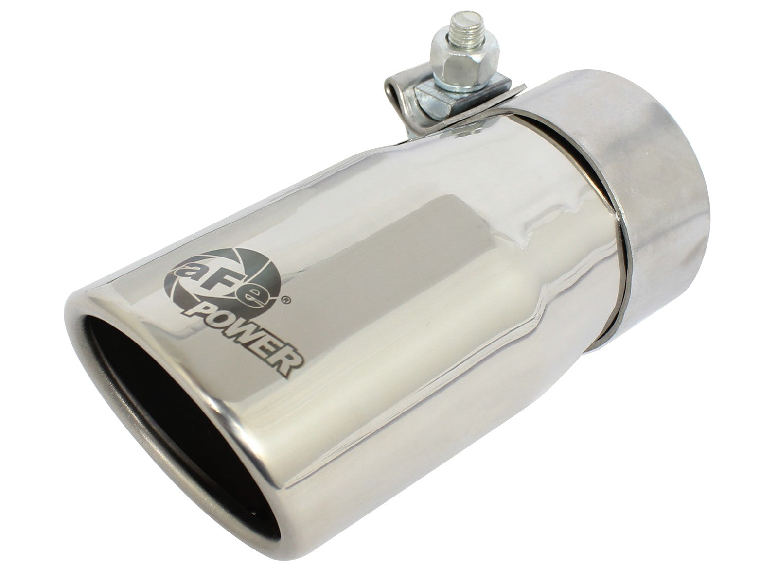 MACH Force-Xp 304 Stainless Steel Clamp-on Exhaust Tip Polished 2-1/2 IN Inlet x 3-1/4 IN Outlet x 6 IN L