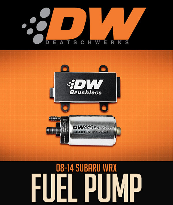 DEATSCHWERKS DW440 BRUSHLESS FUEL PUMP: 2008–2014 SUBARU WRX - 0