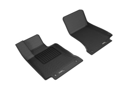 3D MAXpider 2016-2020 Mercedes Benz C-Class Coupe C205 Kagu 1st & 2nd Row Floormats - Black - 0