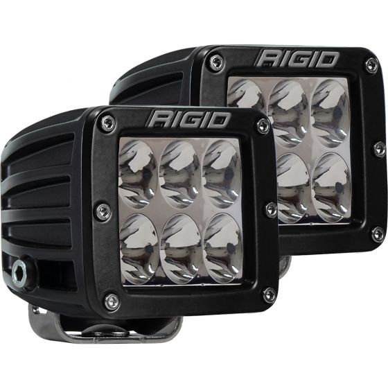 Rigid Industries D Series - Driving SM Amber (Pair) - 6 LEDs