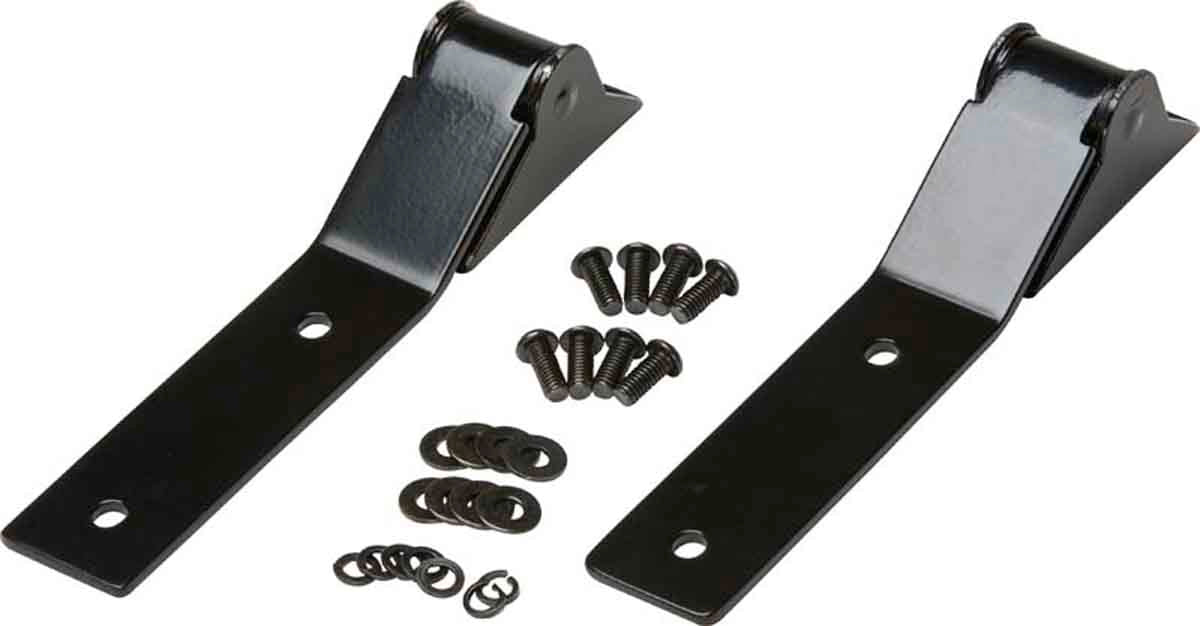 Kentrol 87-95 Jeep Wrangler YJ Tailgate Hinge Pair - Powdercoat Black