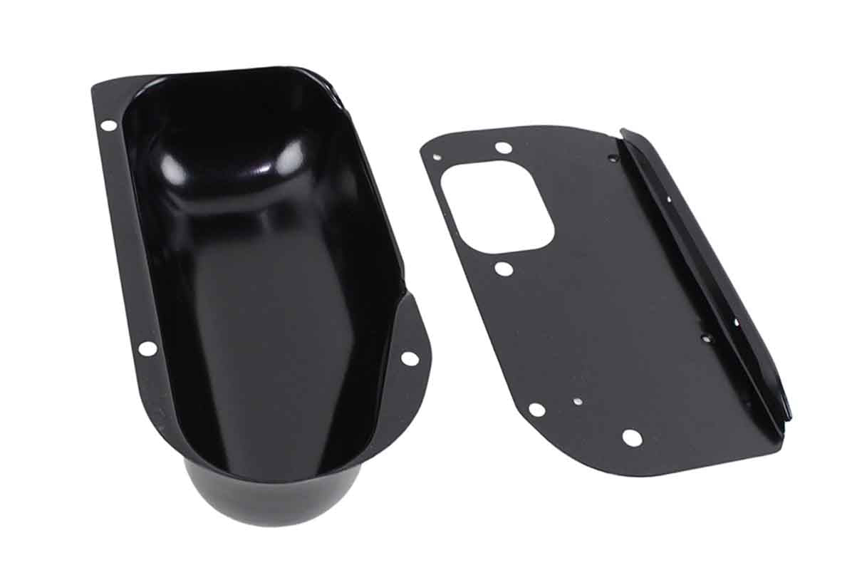 Kentrol 76-86 Jeep Wiper Motor Cover CJ - Powdercoat Black - 0