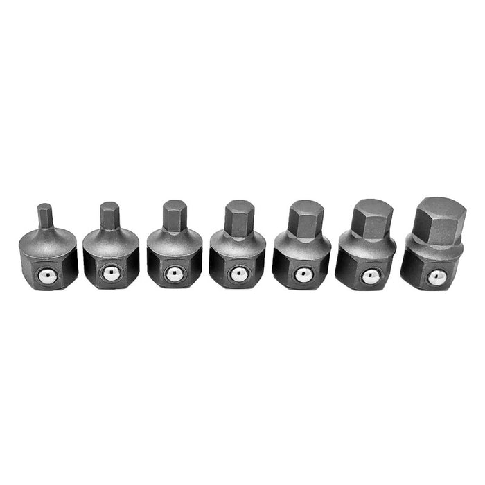 5057 - 7 Pc. Stubby Metric Hex Bit Set