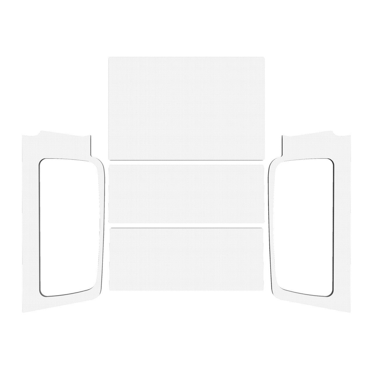 DEI 04-06 Jeep Wrangler LJ Unliminted Headliner Complete Kit - White