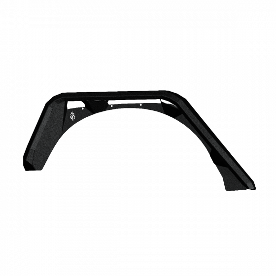 Road Armor 07-18 Jeep Wrangler JKU 4DR Stealth Rear Fender Flare Body Armor - Tex Blk