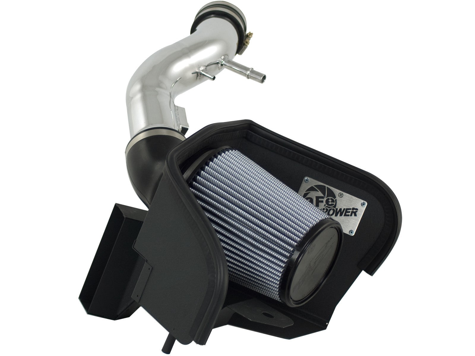 Magnum FORCE Stage-2 Cold Air Intake System w/ Pro DRY S Media Polished Ford Mustang 11-14 V6-3.7L