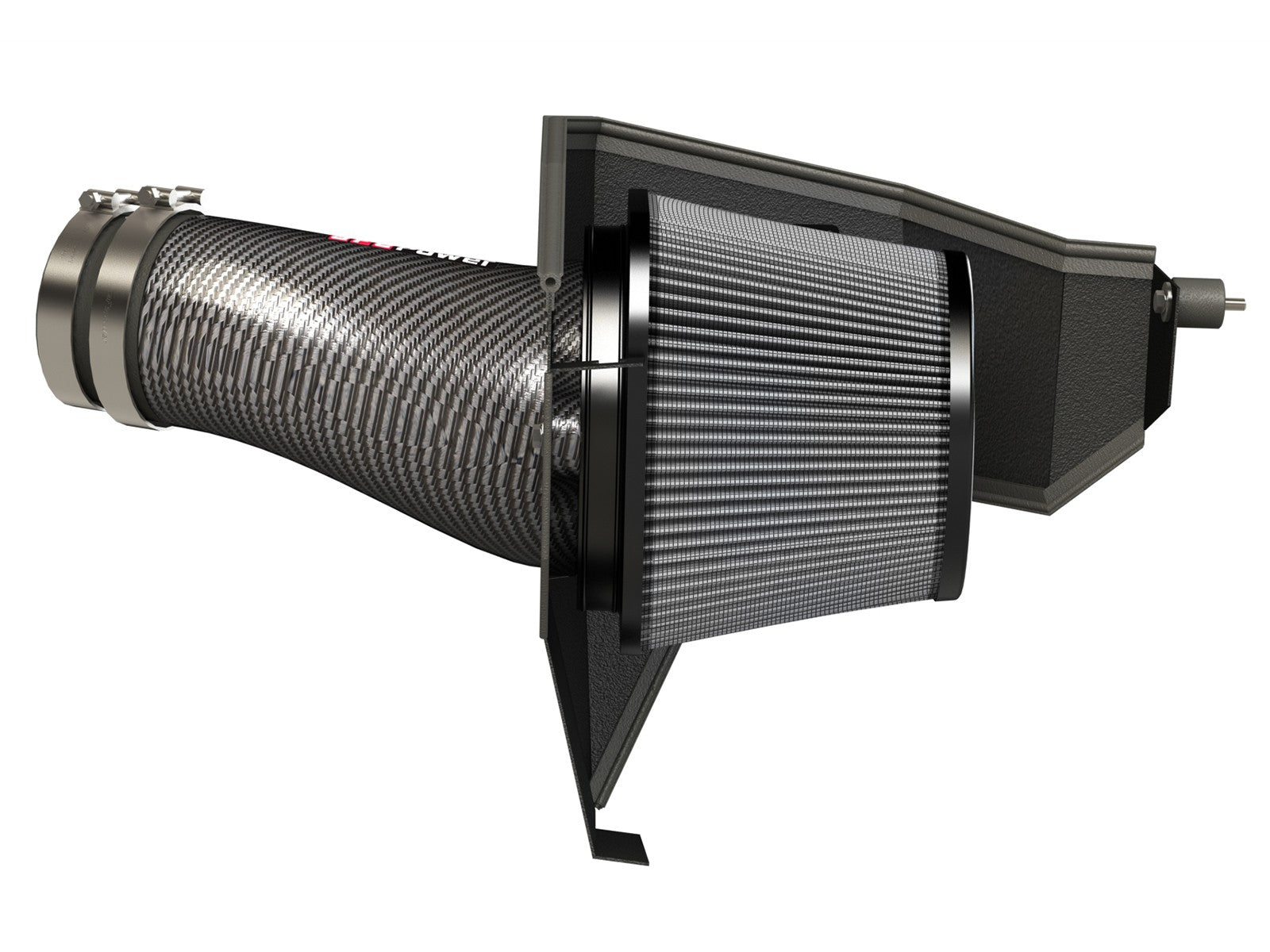 Track Series Stage-2 Carbon Fiber Intake System w/ Pro DRY S Media Dodge Challenger/Charger/ Chrysler 300 SRT8/SRT 11-20 V8-6.4L HEMI