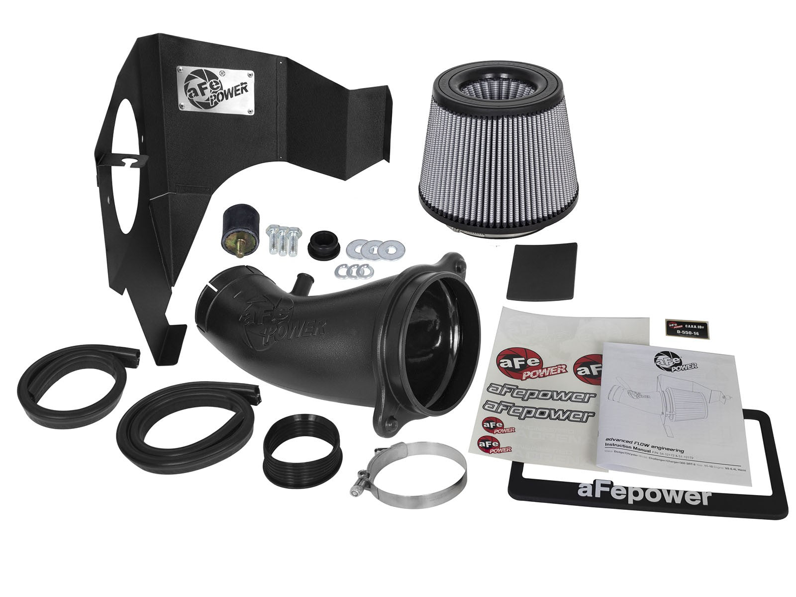 Magnum FORCE Stage-2 Cold Air Intake System w/ Pro DRY S Media Dodge Challenger/Charger/ Chrysler 300 SRT8/SRT 11-20 V8-6.4L HEMI