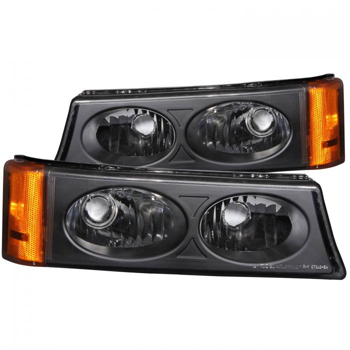 ANZO 2003-2006 Chevrolet Silverado 1500 Euro Parking Lights Black