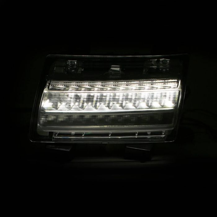 ANZO 18-19 Jeep Wrangler JL LED Chrome Clear w/ Sequential Signal - 0