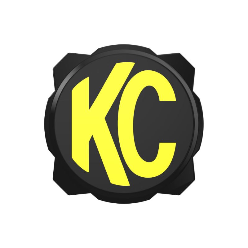 KC HiLiTES 6in. Hard Cover for Gravity Pro6 LED Lights (Single) - Black w/Yellow KC Logo