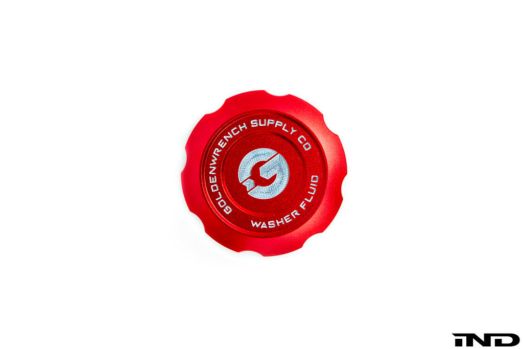 Goldenwrench Blackline Performance BMW M Car E9X Washer Fluid Cap - Edition Red