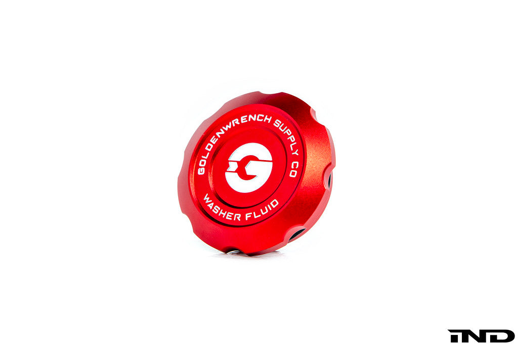 Goldenwrench Blackline Performance BMW M Car E9X Washer Fluid Cap - Edition Red