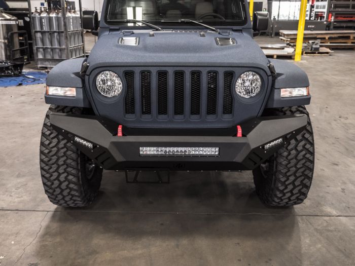 Road Armor 18-20 Jeep Wrangler JL SPARTAN Front Bumper - Tex Blk - 0