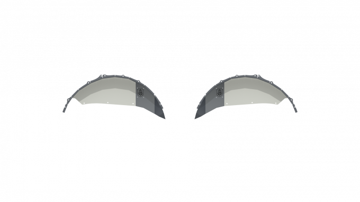 Road Armor 18-20 Jeep Wrangler JL Stealth Rear Fender Liner Body Armor - Raw