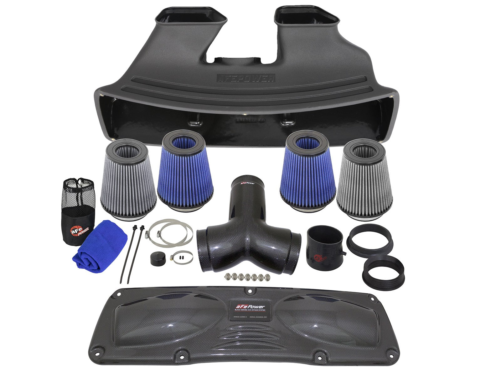 Black Series Stage-2 Carbon Fiber Cold Air Intake System w/ Pro 5R Media Porsche 911 (991) 12-16 H6-3.4L/3.8L