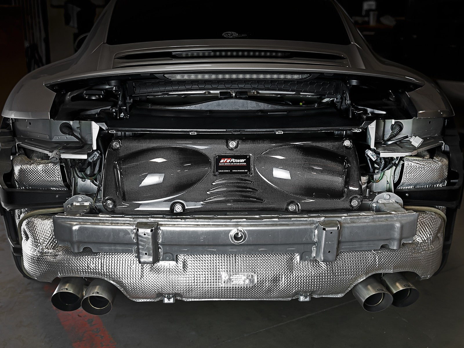 Black Series Stage-2 Carbon Fiber Cold Air Intake System w/ Pro 5R Media Porsche 911 (991) 12-16 H6-3.4L/3.8L