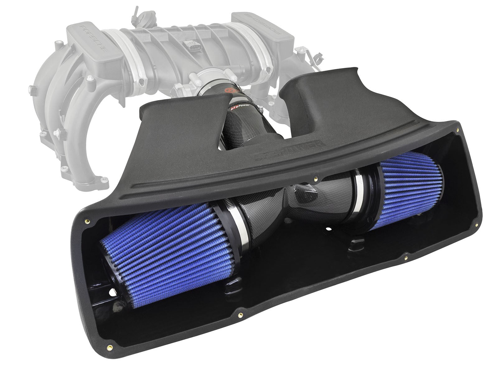 Black Series Stage-2 Carbon Fiber Cold Air Intake System w/ Pro 5R Media Porsche 911 (991) 12-16 H6-3.4L/3.8L