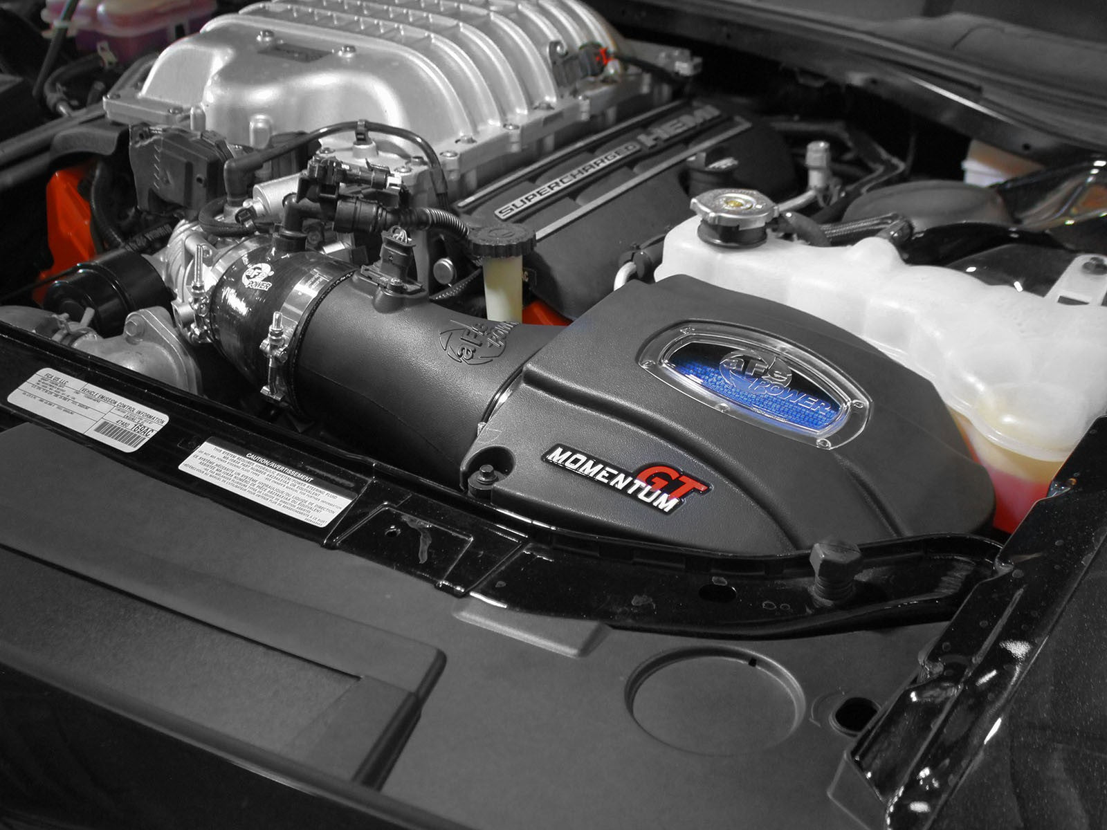 Momentum GT Cold Air Intake System w/ Pro 5R Media Dodge Challenger/Charger SRT Hellcat 15-16 V8-6.2L (sc) HEMI