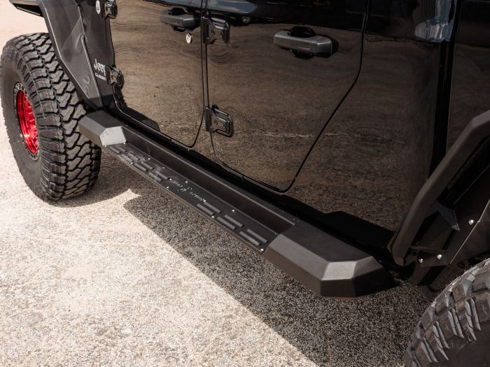 Road Armor 2020 Jeep Gladiator JT 4DR Stealth Running Board Step - Tex Blk - 0