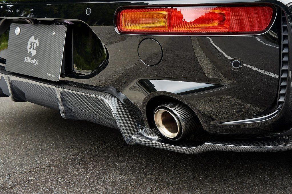 3D Design F54 MINI Cooper Clubman JCW LCI Carbon Rear Diffuser - 0