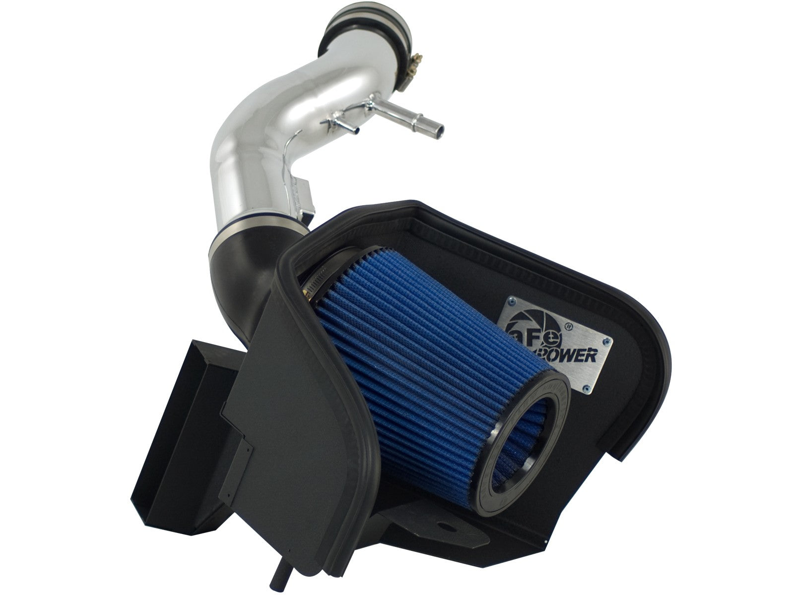 Magnum FORCE Stage-2 Cold Air Intake System w/ Pro 5R Media Polished Ford Mustang 11-14 V6-3.7L