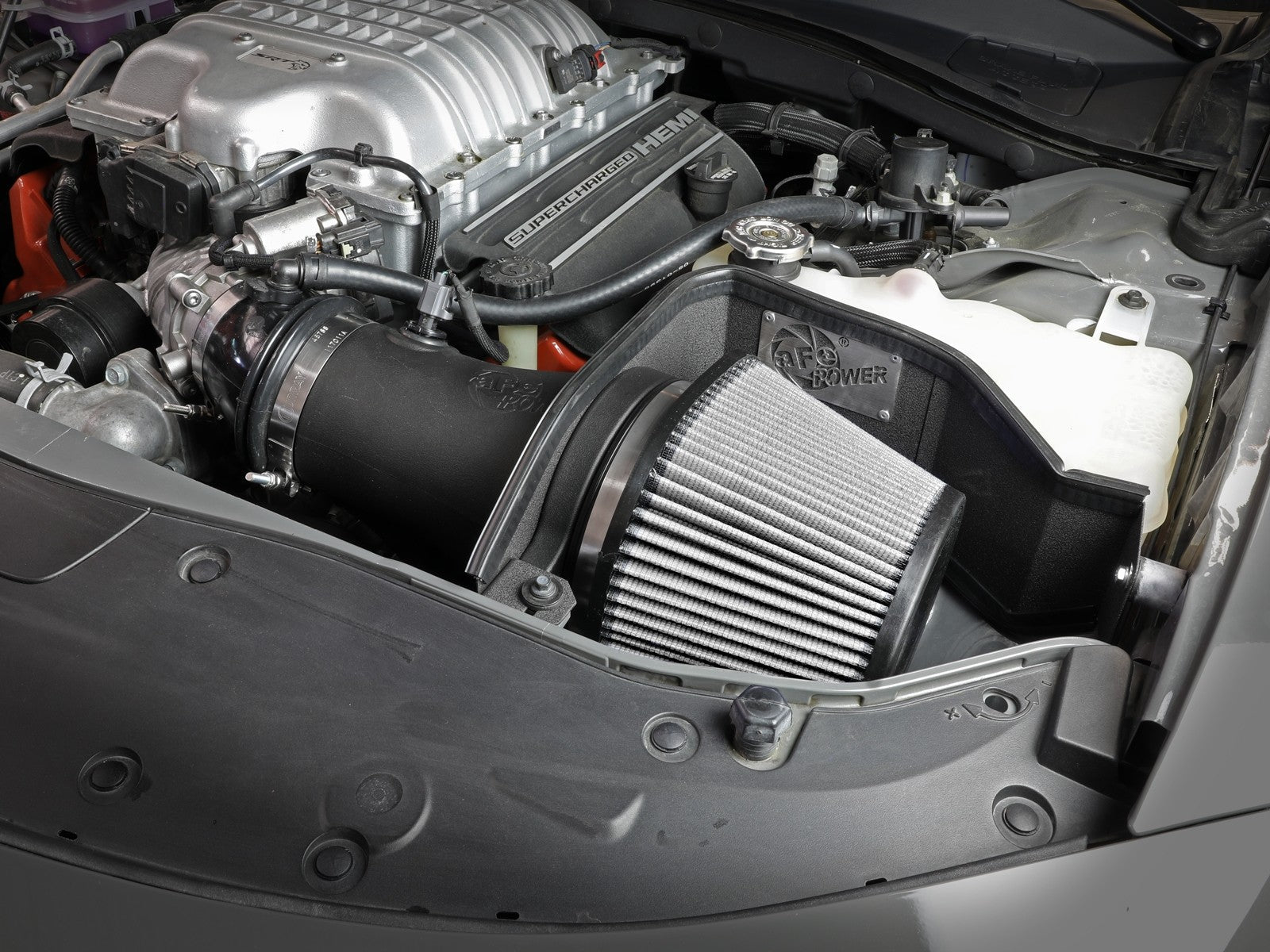 Magnum FORCE Stage-2XP Cold Air Intake System w/ Pro DRY S Media Black Dodge Challenger/Charger SRT Hellcat 17-20 V8-6.2L (sc) HEMI