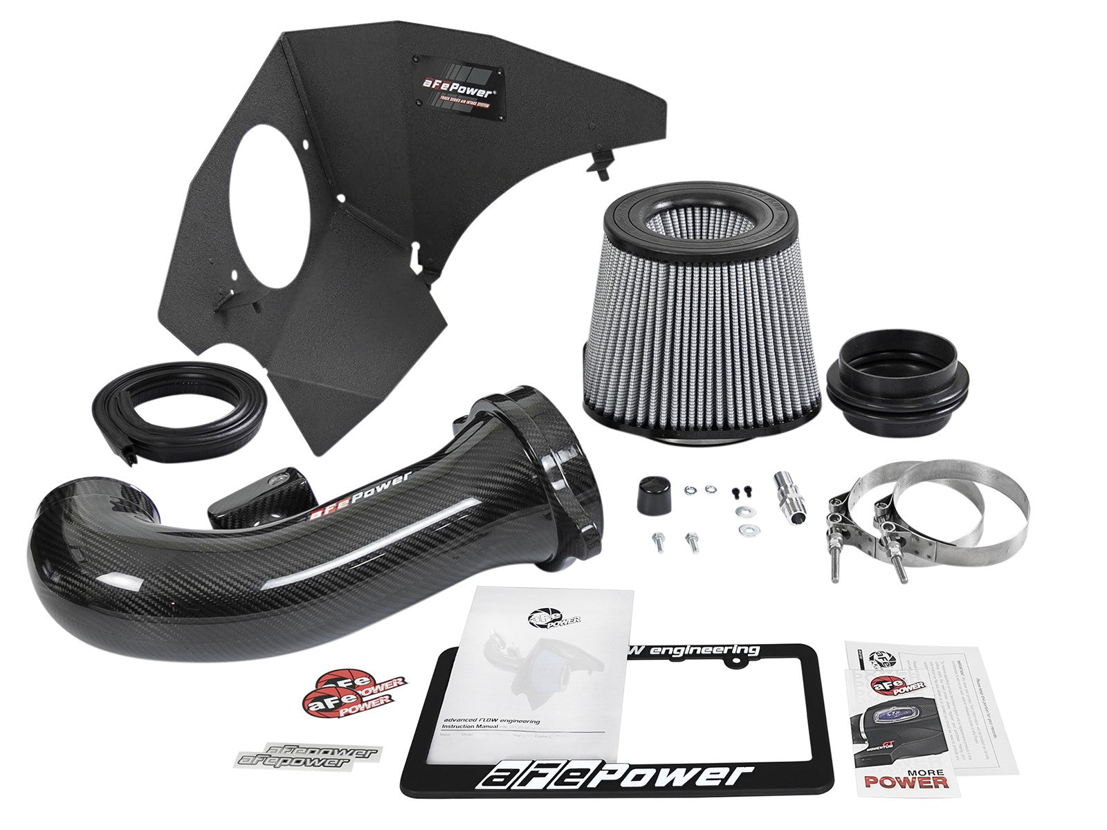 Track Series Stage-2 Carbon Fiber Intake System w/ Pro DRY S Media Chevrolet Camaro SS 16-20 V8-6.2L (sc)