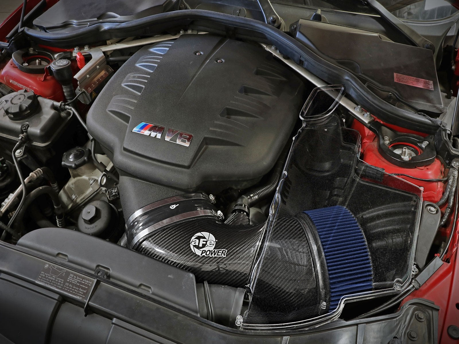 Black Series Stage-2 Carbon Fiber Cold Air Intake System w/ Pro 5R Media BMW M3 (E90/92/93) 08-13 V8-4.0L S65