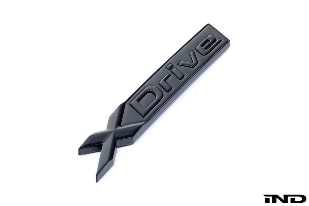 IND G45 X3 xDrive Painted Trunk Emblem - Gloss Black - 0