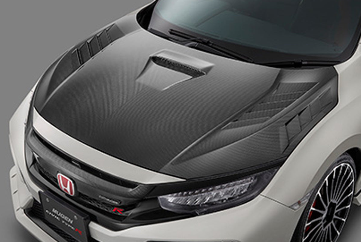 MUGEN CARBON FIBER AERO HOOD - 2017-2021 10TH GEN FK8 CIVIC TYPE R - 0