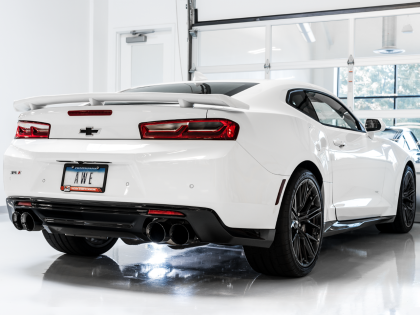 AWE Track Edition Axle-back Exhaust for Gen6 Camaro SS / ZL1 - Diamond Black Tips (Quad Outlet) - 0