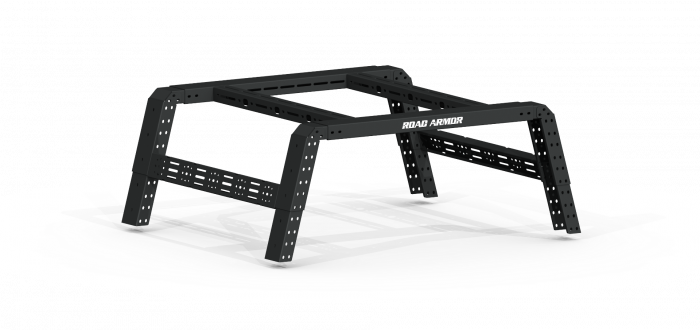 Road Armor 15-20 Chevy Colorado 5-1/2-6ft Bed TRECK Adj Bed Rack w/Brackets - Tex Blk