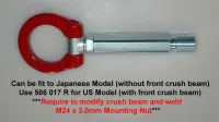 Cusco Tow Hook Swivel Joint Front Mitsubishi Lancer Evo X (not compatible with USDM Vechicles)