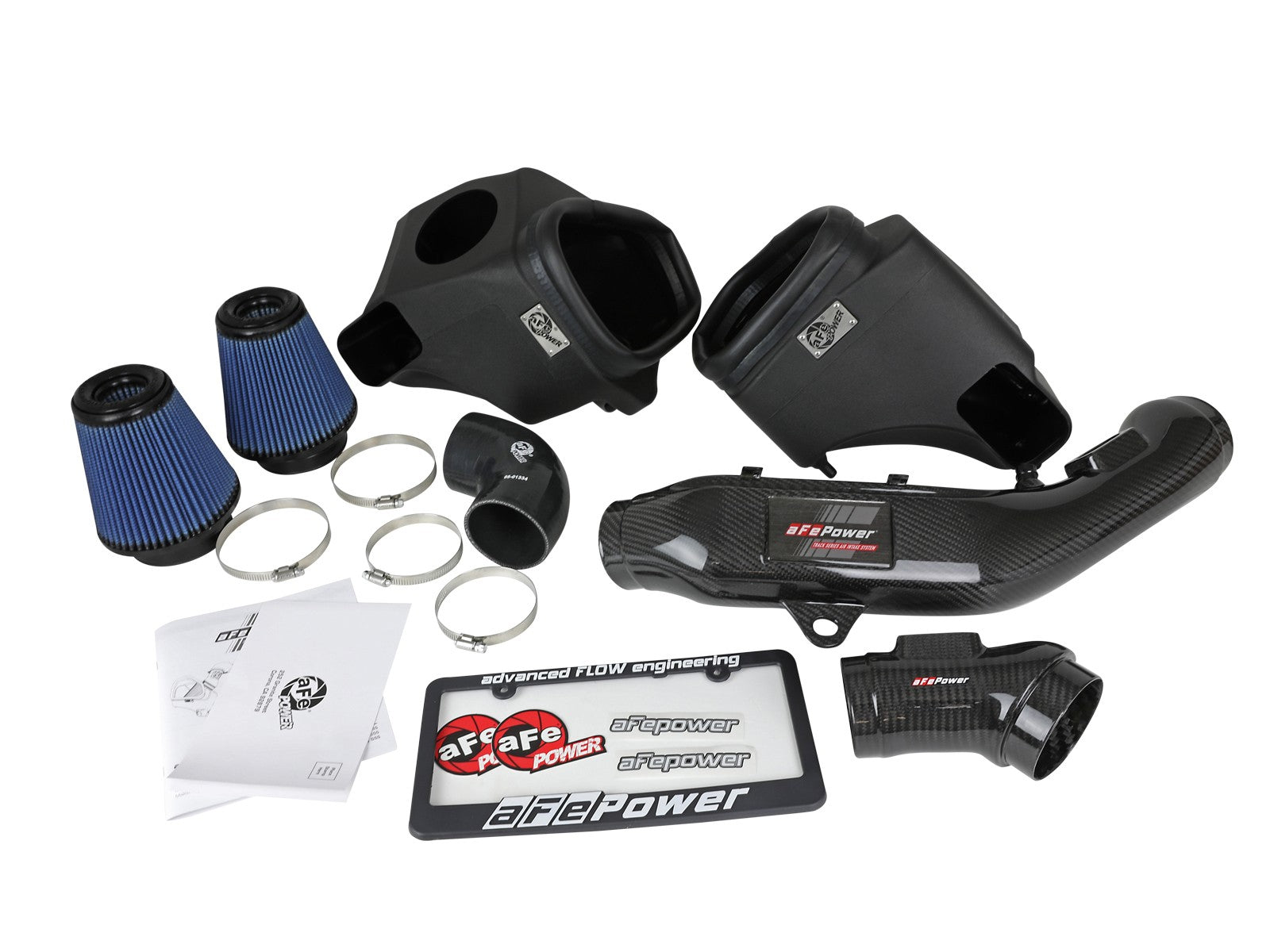 Track Series Stage-2 Carbon Fiber Intake System w/ Pro 5R Media BMW M3/M4 (F80/82/83) / M2 Competition (F87) 15-20 L6-3.0L(tt) S55