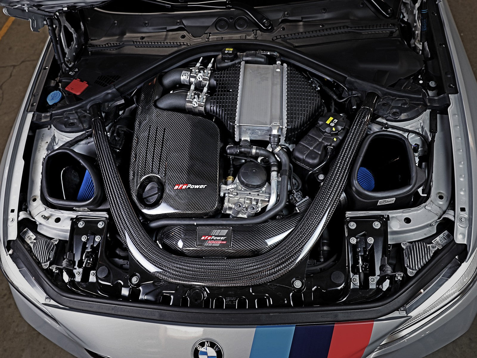 Track Series Stage-2 Carbon Fiber Intake System w/ Pro 5R Media BMW M3/M4 (F80/82/83) / M2 Competition (F87) 15-20 L6-3.0L(tt) S55