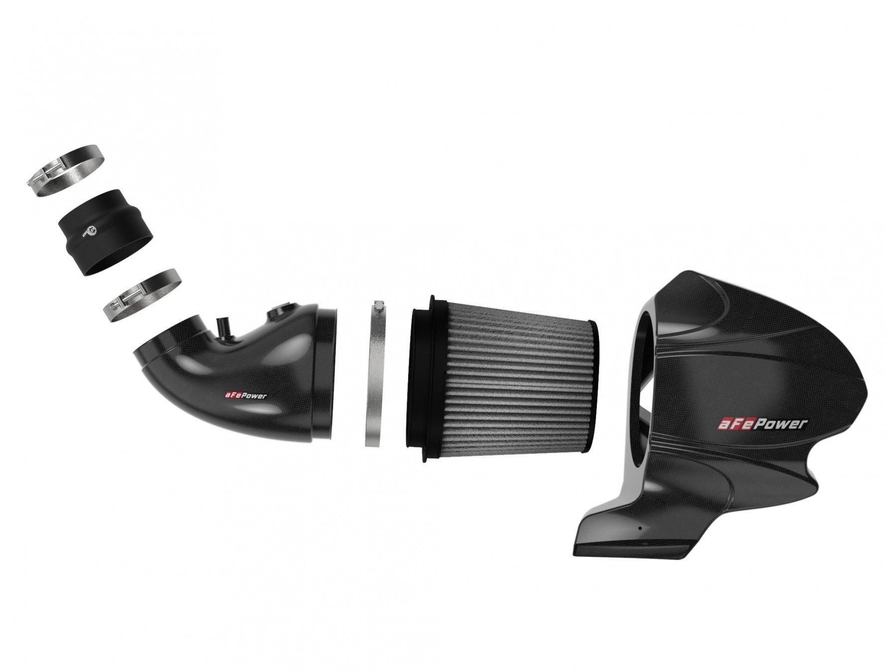 aFe Momentum Carbon Fiber CAIS w/ Pro Dry S Filter 12-19 Jeep Grand Cherokee SRT8 (WK2) V8-6.4L - 0