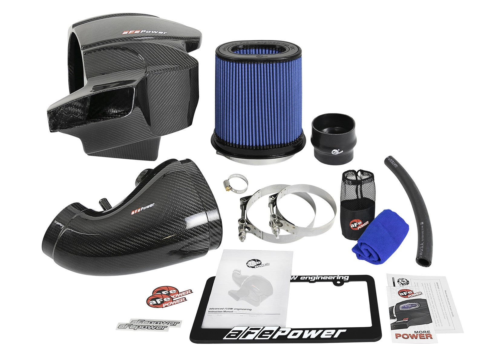 Black Series Carbon Fiber Cold Air Intake System w/ Pro 5R Media Jeep Grand Cherokee SRT8 (WK2) 12-20 V8-6.4L HEMI