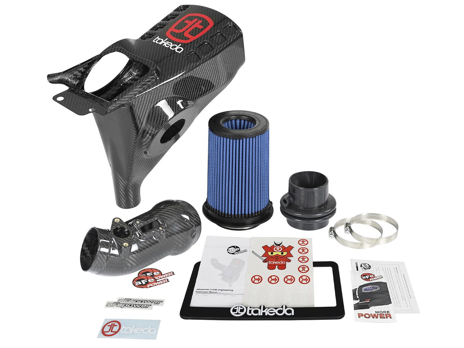 Black Series Carbon Fiber Cold Air Intake System w/ Pro 5R Media Honda Civic Type R 17-20 L4-2.0L (t)