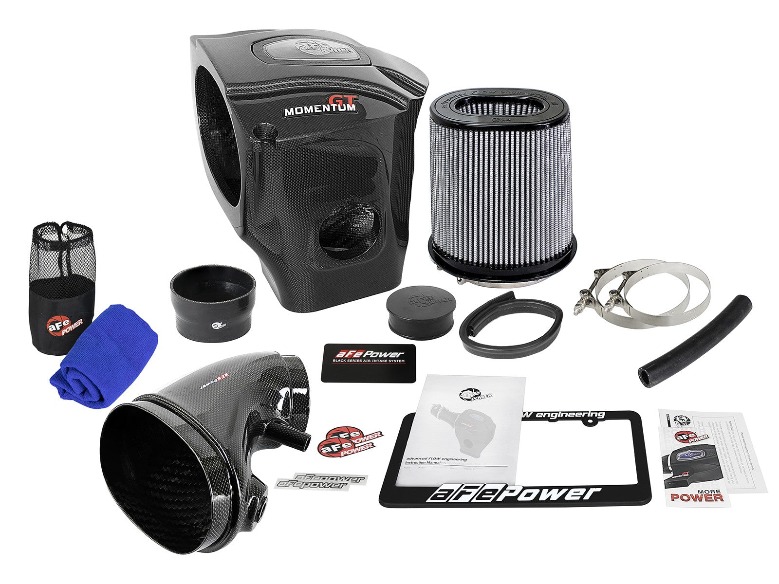 Black Series Carbon Fiber Cold Air Intake System w/ Pro DRY S Media Dodge Challenger/Charger/Chrysler 300 SRT8/SRT 11-20 V8-6.4L HEMI