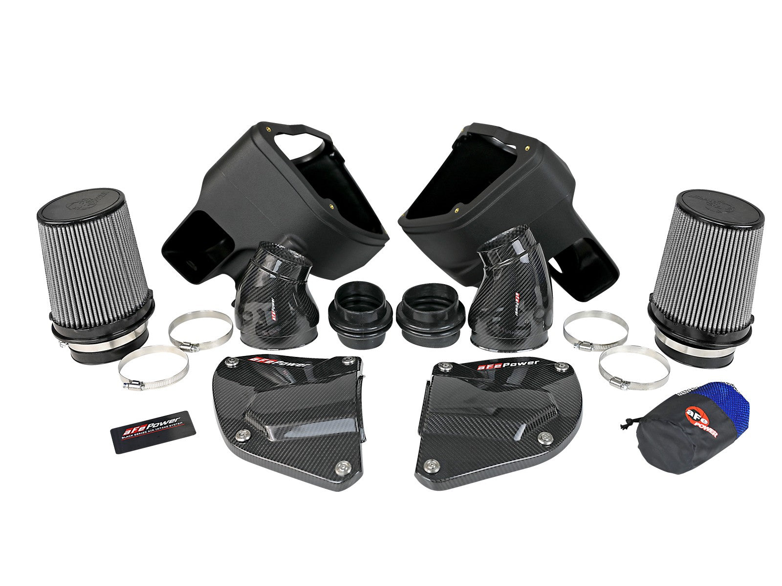 Black Series Stage-2 Carbon Fiber Cold Air Intake System w/ Pro DRY S Media BMW M5 (F90) 18-20 V8-4.4L (t) S63