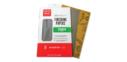 Griots Garage BOSS Finishing Papers - 2000g - 5 .5in x 9in (25 Sheets)(Comes in Case of 6 Units)