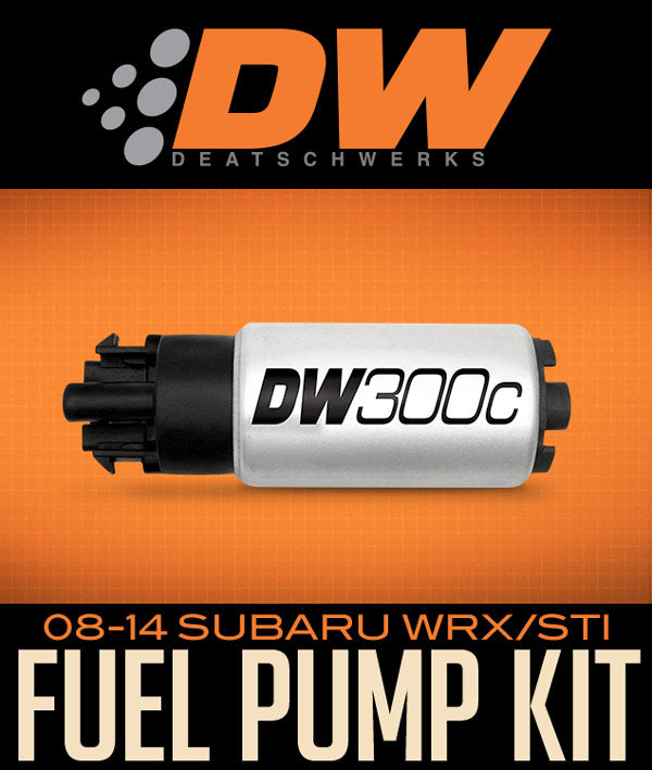 DEATSCHWERKS DW300C 340LPH FUEL PUMP KIT: 2008–2014 SUBARU WRX/STI - 0